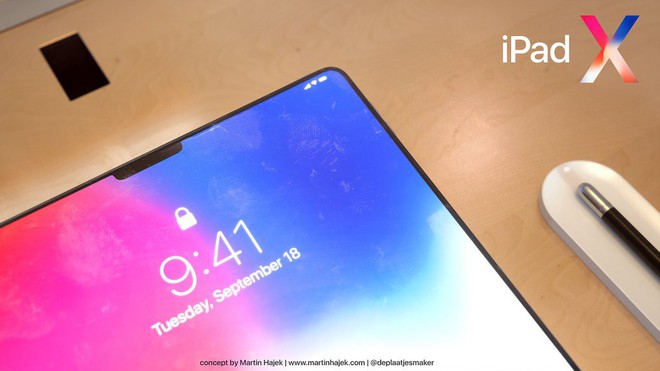 Concept iPad Pro 2018: Chính là một cái iPhone X bị xe lu cán dẹp lép, to bè ra - Ảnh 2.