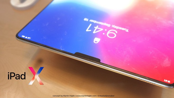 Concept iPad Pro 2018: Chính là một cái iPhone X bị xe lu cán dẹp lép, to bè ra - Ảnh 3.