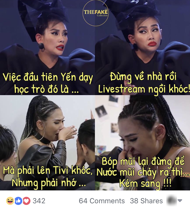Ảnh chế The Face: Hữu Vi cần giấy thấm dầu, V&otilde; Ho&agrave;ng Yến th&igrave; cần g&igrave;? - Ảnh 4.