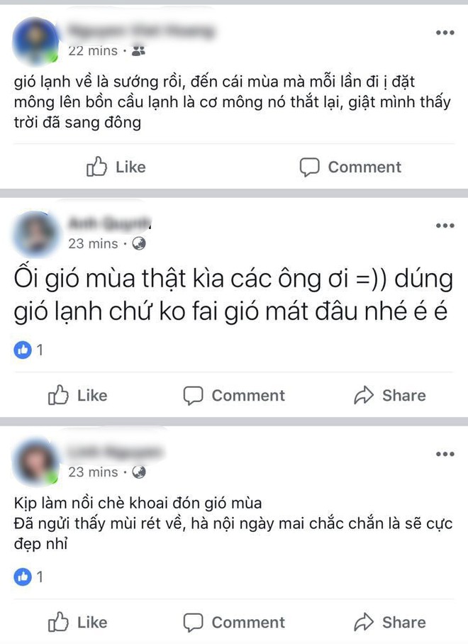 Hà Nội đã có gió mùa lần đầu trong năm, cư dân mạng thi nhau chia sẻ - ảnh 2