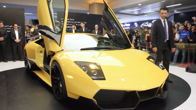 Chiêm ngưỡng chiếc ô tô Made in Iran nhái y siêu xe Lamborghini  - Ảnh 1.