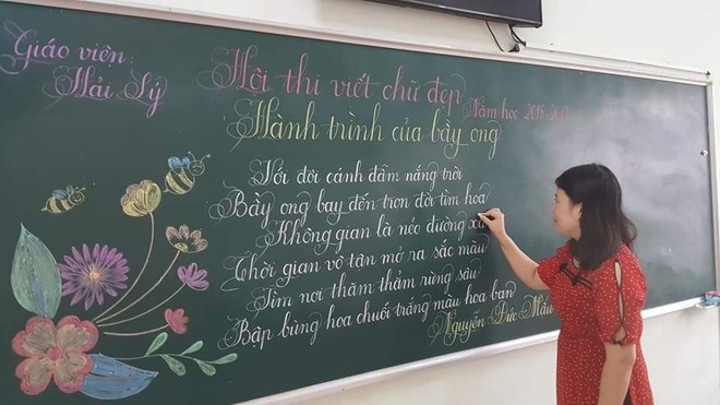 Khi giáo viên tiểu học đi thi viết chữ đẹp: Không máy in hay font chữ xịn sò nào có thể sánh ngang với bàn tay cô giáo! - Ảnh 11.