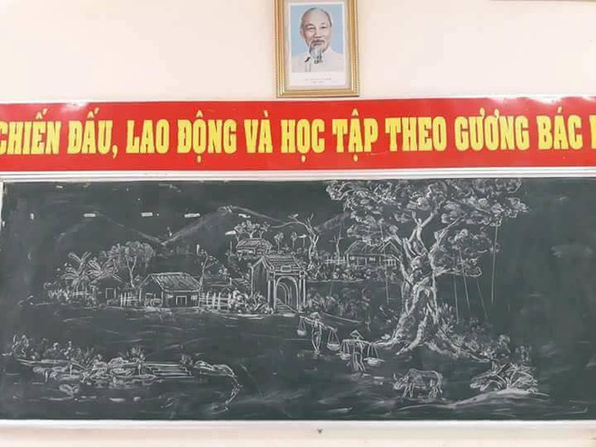 Đâu chỉ viết đẹp hơn đánh máy, giáo viên ngày nay còn vẽ đẹp ngang ngửa hoạ sĩ đây này - Ảnh 7.