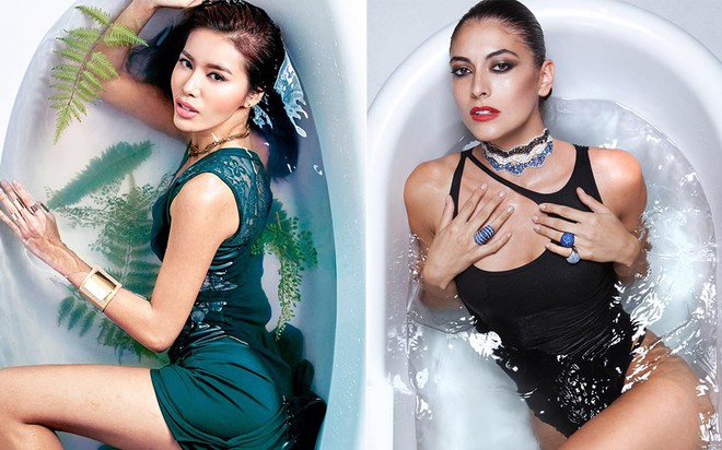 Next Top Hi Lạp chụp hình trong bồn tắm giống phiên bản châu Á: Bên nào nhỉnh hơn? - Ảnh 14.