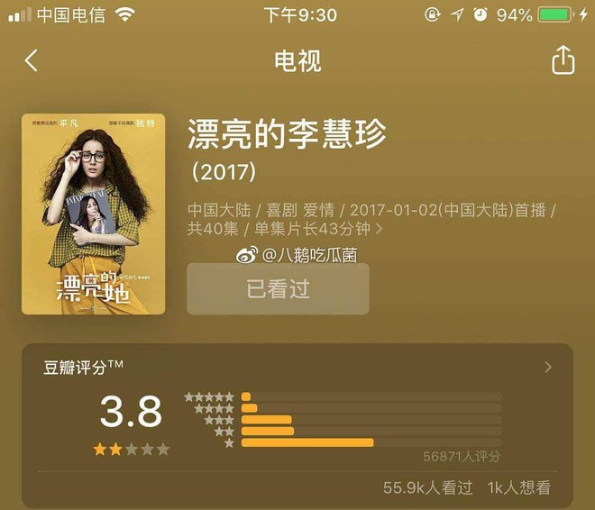 Bức xúc với kết quả Kim Ưng, netizen Trung ùn ùn giáng đánh giá 1 sao lên phim của Địch Lệ Nhiệt Ba - Ảnh 3.