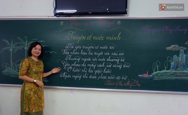Gặp 18 cô giáo Quảng Trị viết chữ đẹp như vẽ tranh vừa gây sốt MXH: Học sinh trong trường chữ cũng siêu đẹp - Ảnh 8.