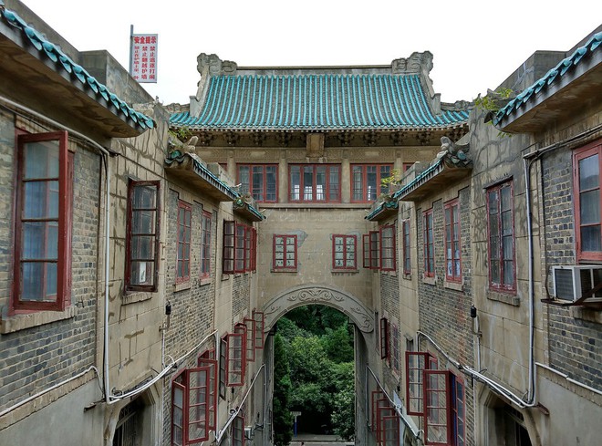 Mê mệt với vẻ đẹp tựa tranh vẽ của ngôi trường được mệnh dành là Đại học hoa anh đào ở Trung Quốc - Ảnh 5.