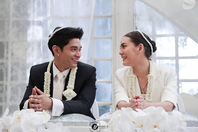Siêu đám cưới mỹ nhân thị phi nhất Thái Lan và chồng kém 10 tuổi: Hoành tráng nhất là dàn siêu sao đến dự - Ảnh 6.