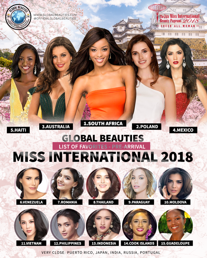 Tín hiệu vui đầu tiên tại Miss International 2018: Thùy Tiên lọt Top 15 thí sinh sáng giá do Global Beauties bình chọn - Ảnh 1.