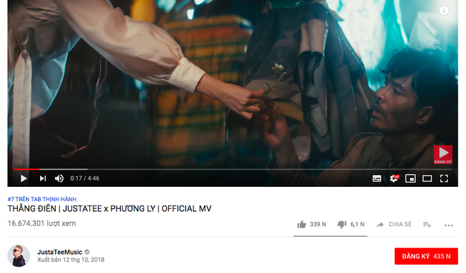 Sau 1 ngày ra mắt, MV của Noo Phước Thịnh vượt mặt Thằng Điên trên Top Trending Youtube - Ảnh 3.