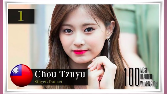 100 mỹ nhân đẹp nhất thế giới 2018: Tzuyu bất ngờ giành hạng 1, Black Pink đều lọt top song thứ tự gây tranh cãi - Ảnh 1.