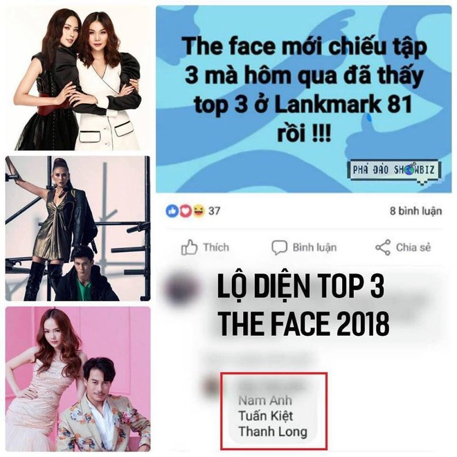 Chưa đi được nửa chặng đường, The Face Vietnam 2018 đã bị lộ top 3: Lệ Nam - Trương Thanh Long - Tuấn Kiệt? - Ảnh 1.
