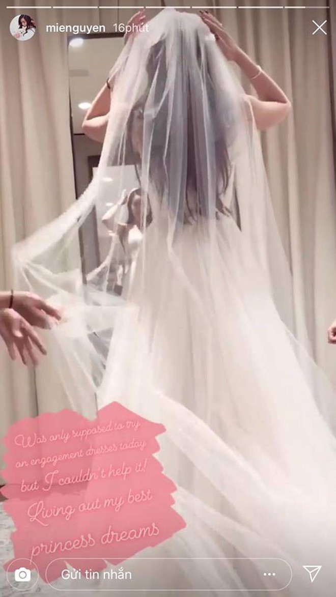 Mie Nguyễn khoe ảnh váy cưới lộng lẫy trên Instagram - ảnh 1
