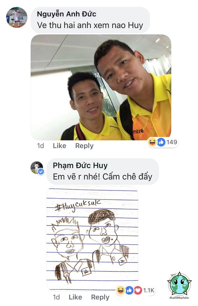 Fan mạo danh Đức Huy vẽ ch&acirc;n dung tuyển Việt Nam si&ecirc;u h&agrave;i hước - Ảnh 2.