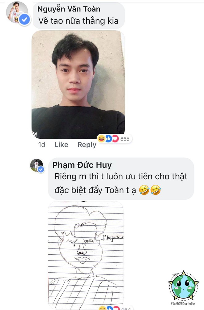 Fan mạo danh Đức Huy vẽ ch&acirc;n dung tuyển Việt Nam si&ecirc;u h&agrave;i hước - Ảnh 6.