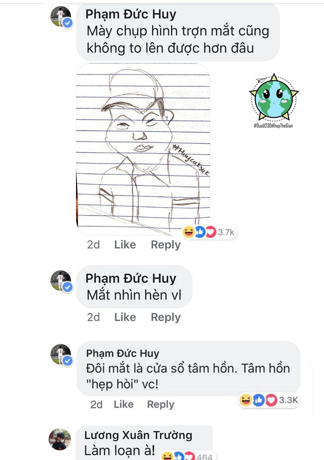 Fan mạo danh Đức Huy vẽ ch&acirc;n dung tuyển Việt Nam si&ecirc;u h&agrave;i hước - Ảnh 8.