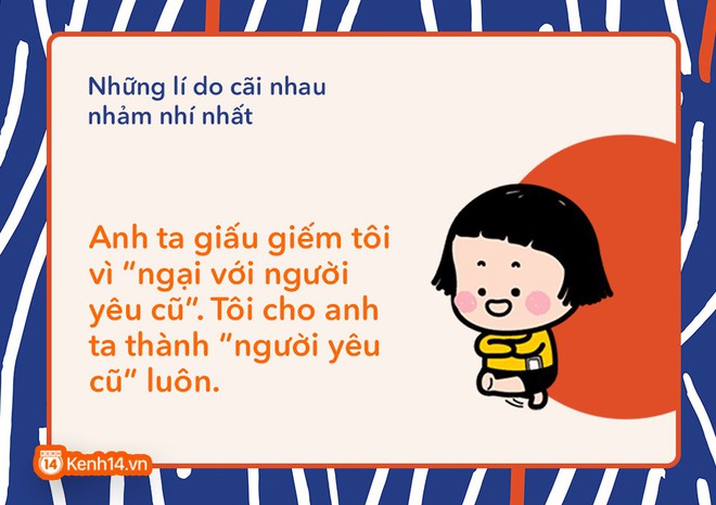 Tổng hợp những lí do cãi nhau nhảm nhí nhất của bạn và người yêu - Ảnh 3.