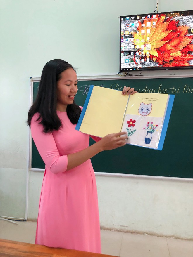 Các cô giáo viết đẹp hơn đánh máy ở Quảng Trị tiếp tục gây sốt với khả năng sáng tạo đồ dùng dạy học không giới hạn - Ảnh 5.