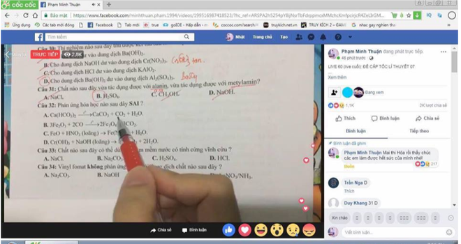 Nở rộ học online &ocirc;n thi THPT quốc gia theo h&igrave;nh thức livestream - Ảnh 1.