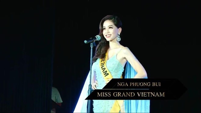 Phương Nga xuất hiện đầy tự tin, hô to hai tiếng Việt Nam trong phần giới thiệu tại Miss Grand International 2018 - Ảnh 2.