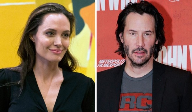 Rumors have it that Angelina Jolie has been secretly dating Matrix actor Keanu Reeves for over a year - Photo 2.