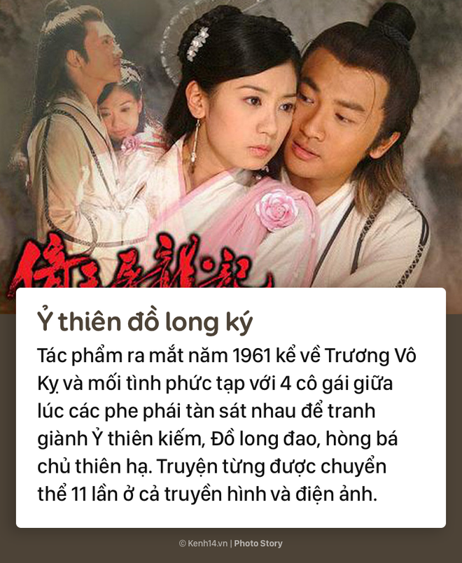 Kim Dung: Tiểu thuyết Kim Dung được chuyển thể thành phim nhiều nhất - Ảnh 1.