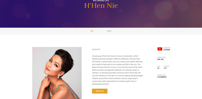 HHen Niê chính thức xuất hiện trên trang chủ Miss Universe: Cuộc chiến so kè nhan sắc chuẩn bị bắt đầu! - Ảnh 1.