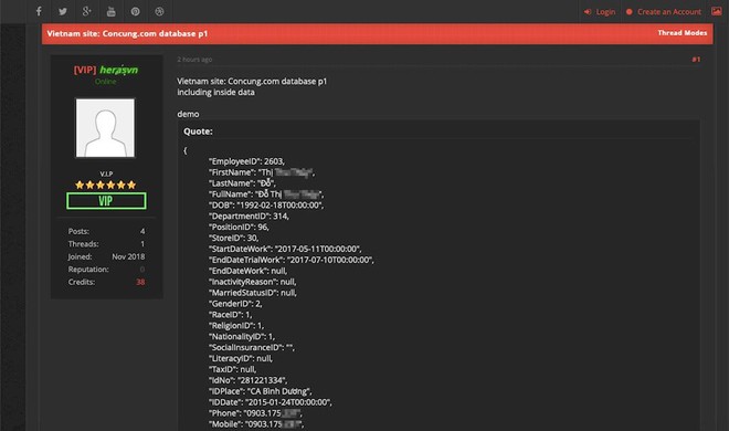 Hacker lại tuy&ecirc;n bố c&oacute; dữ liệu của FPT Shop v&agrave; Con Cưng - Ảnh 1.