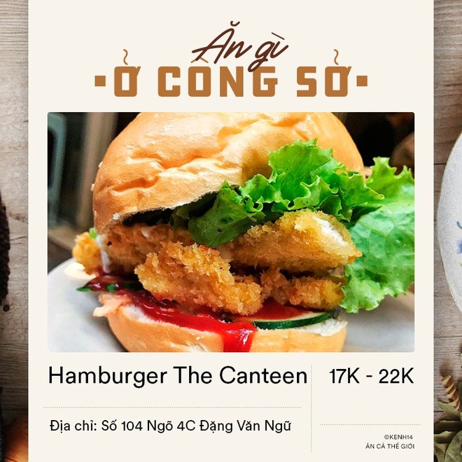 Dân văn phòng ở Hà Nội sáng mai có vội đi làm thì đừng bỏ qua 4 địa chỉ bán hamburger đầy đặn mà giá chỉ từ 15k dưới đây - Ảnh 1.