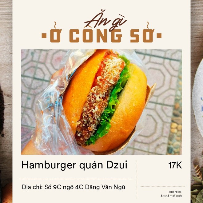 Dân văn phòng ở Hà Nội sáng mai có vội đi làm thì đừng bỏ qua 4 địa chỉ bán hamburger đầy đặn mà giá chỉ từ 15k dưới đây - Ảnh 4.