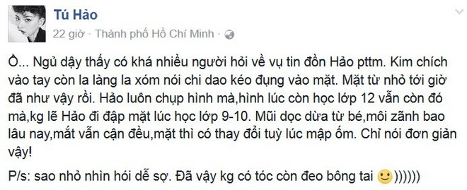 Fan hỏi có sửa mũi không, Tú Hảo đáp tỉnh bơ: Sửa hết mặt luôn nha em! - Ảnh 4.