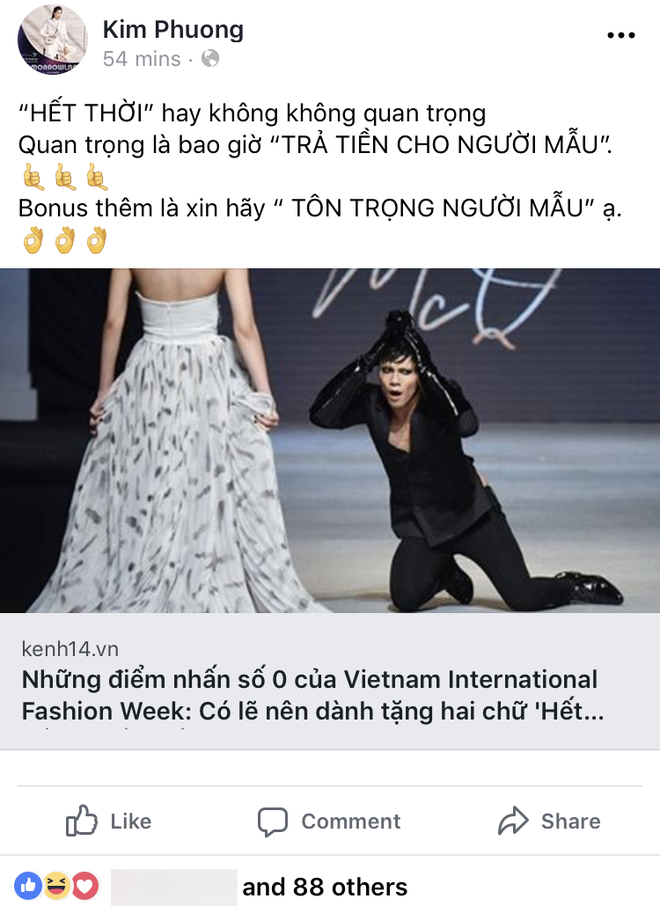 Vietnam International Fashion Week tiếp tục bị loạt người mẫu tố chậm tiền: Thu/Đ&ocirc;ng đ&atilde; qua m&agrave; catxe m&ugrave;a Xu&acirc;n/H&egrave; vẫn chưa thấy! - Ảnh 2.