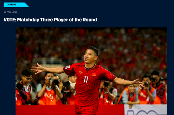 Anh Đức cho c&aacute;c đối thủ ở Đ&ocirc;ng Nam &Aacute; h&iacute;t kh&oacute;i trong cuộc b&igrave;nh chọn Cầu thủ hay nhất lượt 3 AFF Cup 2018 - Ảnh 1.