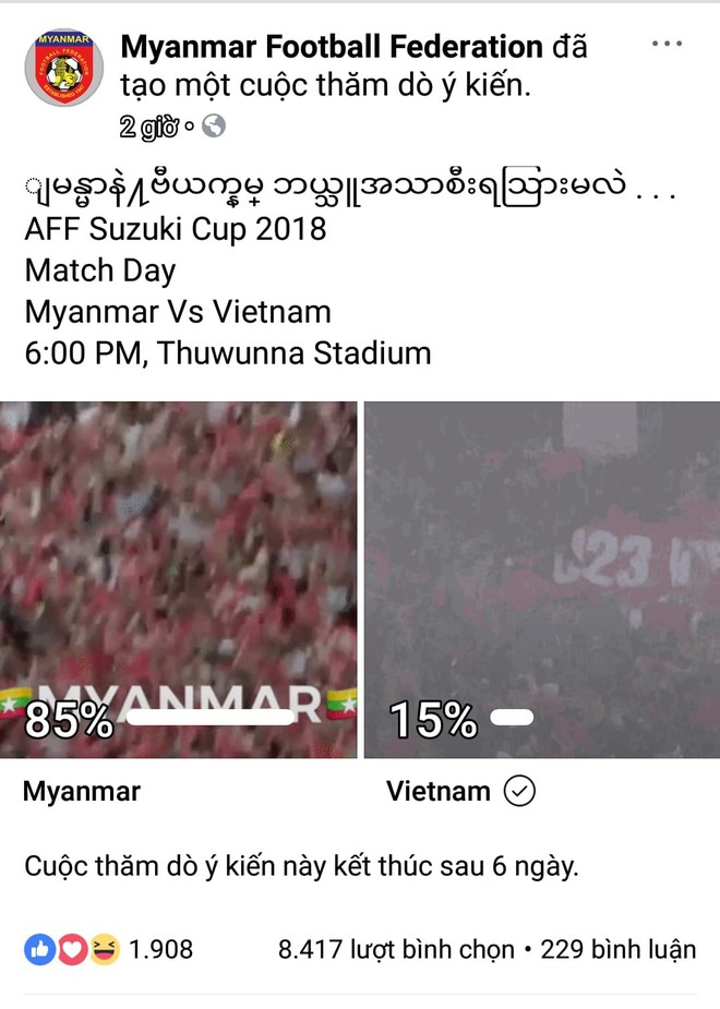 Trận Việt Nam Myanmar hôm nay: Fan 2 đội khẩu chiễn dữ dội trước giờ G - Ảnh 2.