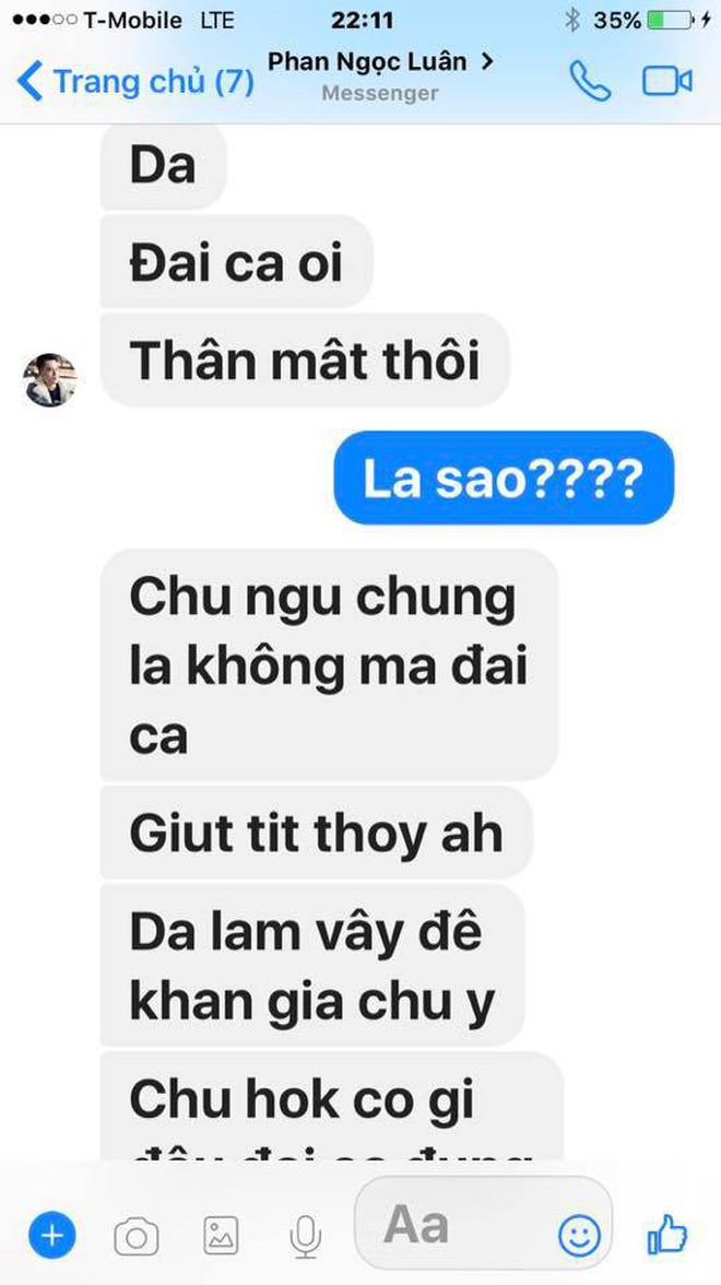 Đàm Vĩnh Hưng công khai tin nhắn Phan Ngọc Luân thừa nhận dựng chuyện ngủ chung giường để PR bản thân - Ảnh 1.