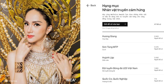 WeChoice Awards 2018 - Màn rượt đuổi vào đề cử chính thức đã bắt đầu - Ảnh 2.