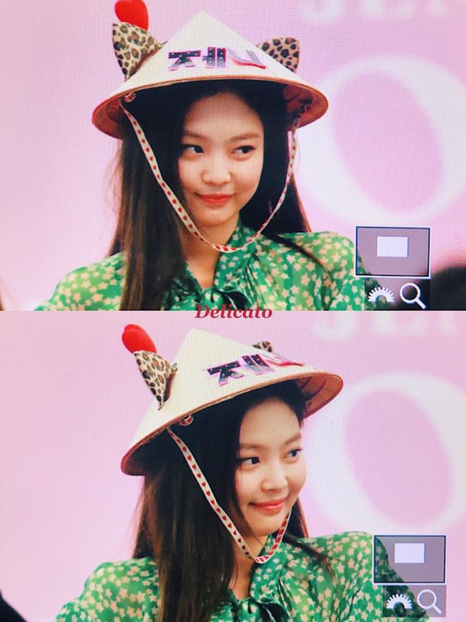 Giữa l&uacute;c netizen Việt đang rộ trend c&ocirc;ng k&iacute;ch đủ điều, Jennie (Black Pink) vẫn đội n&oacute;n l&aacute; cười t&iacute;t mắt cực xinh - Ảnh 3.