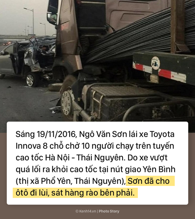 To&agrave;n cảnh vụ xe container đ&acirc;m n&aacute;t đu&ocirc;i xe Innova đang đi l&ugrave;i tr&ecirc;n đường cao tốc, l&agrave;m 6 người thương vong - Ảnh 1.
