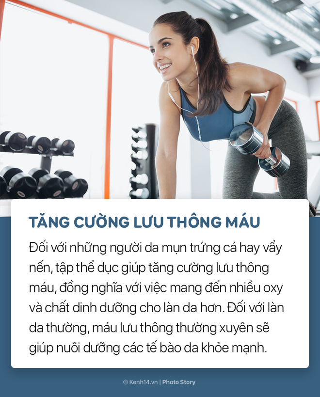 Tập thể dục không chỉ giúp giảm cân, giữ dáng, nâng cao sức khỏe mà còn làm đẹp da bởi những lí do này  - Ảnh 3.