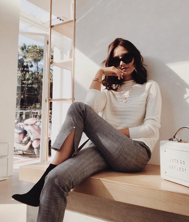 Quần kẻ đẹp v&agrave; trendy th&igrave; ai cũng biết nhưng diện sao cho t&ocirc;n d&aacute;ng, ưng mắt th&igrave; c&aacute;c n&agrave;ng sẽ cần 3 tips sau - Ảnh 15.