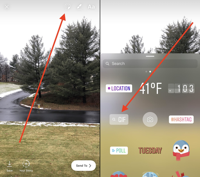 Instagram cập nhật Stories có thêm chèn ảnh GIF cho người dùng - Ảnh 1.