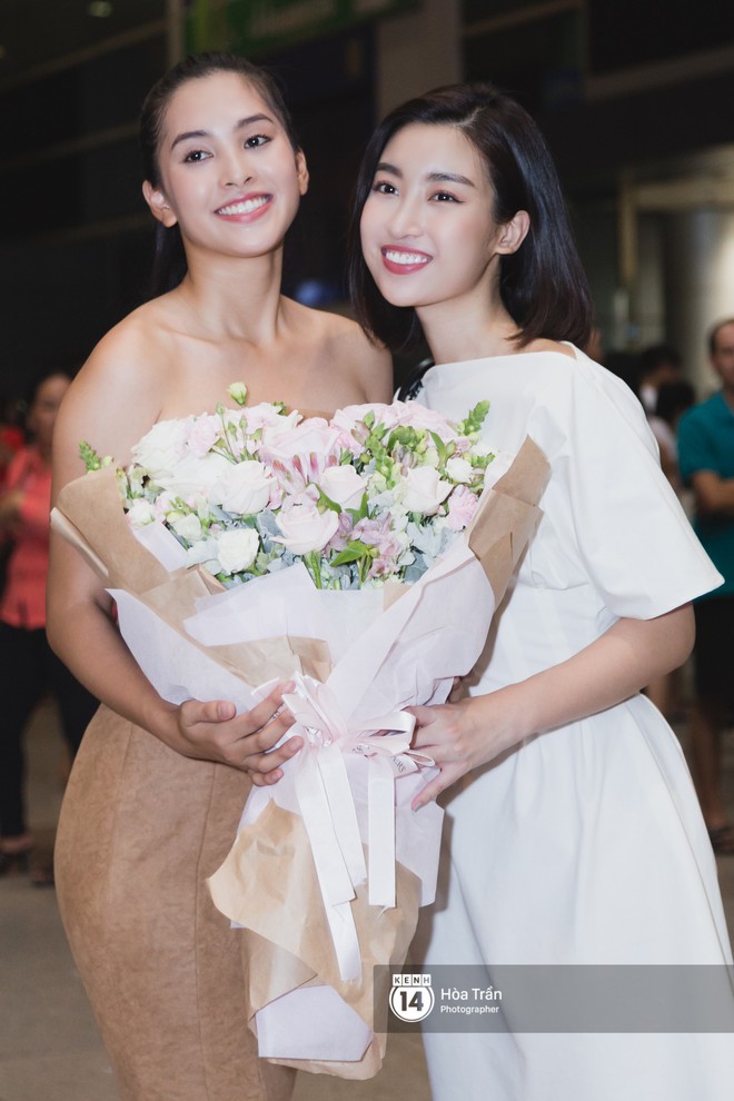 Trần Tiểu Vy trở về từ Miss World: Đỗ Mỹ Linh và Phương Nga đi đón- Ảnh 5.