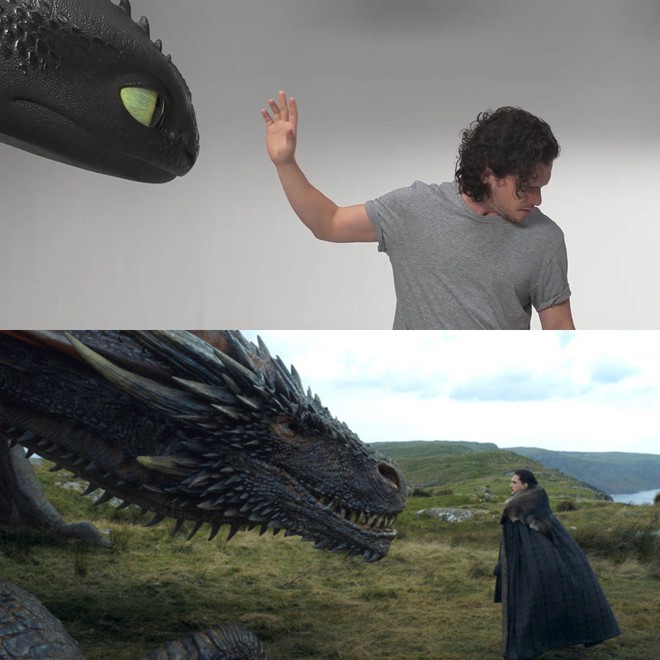Cười vỡ bụng với đoạn clip thử vai của “cha” rồng “Game of Thrones” Kit Harington và rồng thứ thiệt Toothless - Ảnh 8.