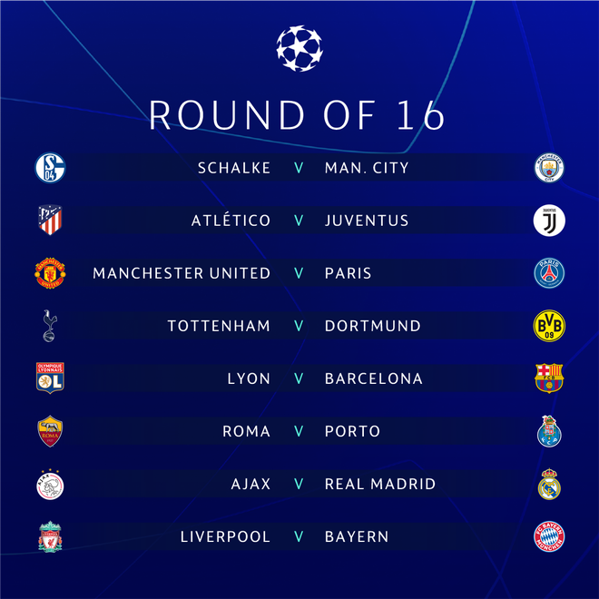 Man United đối đầu với g&atilde; nh&agrave; gi&agrave;u PSG, Ronaldo chạm tr&aacute;n đối thủ ưa th&iacute;ch Atletico tại v&ograve;ng knock-out Champions League - Ảnh 12.