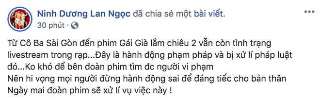 Sau Cô Ba Sài Gòn, đến lượt Gái Già Lắm Chiêu 2 bị livestream bất hợp pháp hơn 1 tiếng đồng hồ rồi chiếu lên mạng - Ảnh 3.