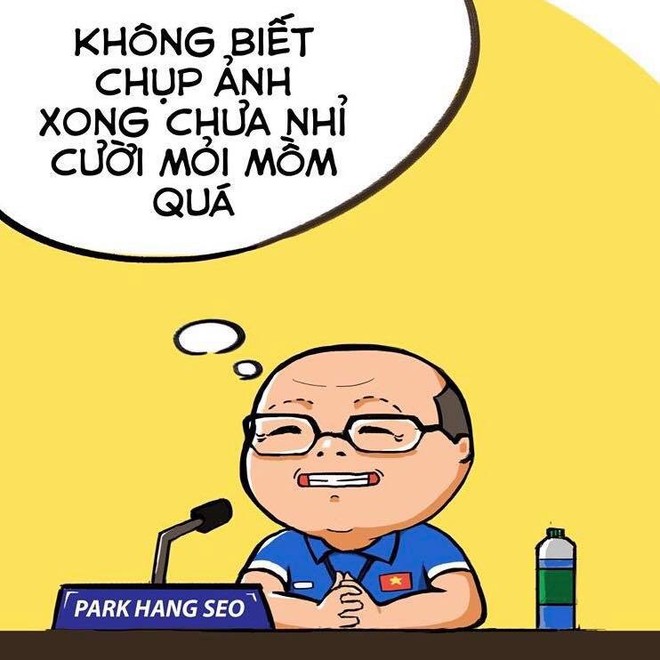 Nếu có truyện tranh về đội bóng Việt, HLV Park Hang-seo hẳn là ông thầy cute phô mai que nhất - Ảnh 7.