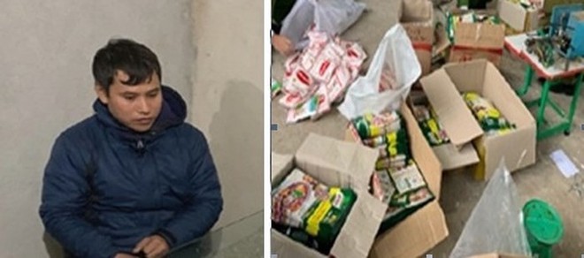 Bắt quả tang đầu nậu đang sản xuất cả tấn m&igrave; ch&iacute;nh, hạt n&ecirc;m giả - Ảnh 1.