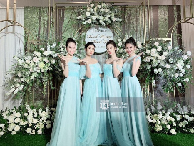 Cận cảnh dàn phù dâu toàn Hoa hậu, người đẹp xinh như hoa trong đám cưới Á hậu Thanh Tú - Ảnh 5.