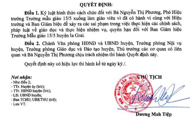Gi&aacute;ng chức hiệu trưởng, hiệu ph&oacute; v&igrave; n&acirc;ng khống số lượng học sinh - Ảnh 1.