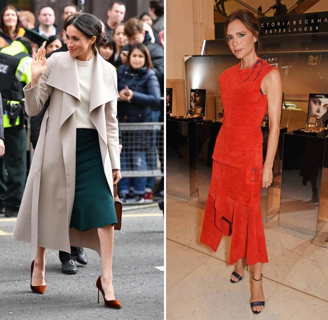 Từng ghẻ lạnh Victoria Beckham vì lý do không ngờ nhưng Meghan nay đã đổi ý, diện nguyên cây đồ 200 triệu VNĐ của bà Beck - Ảnh 1.